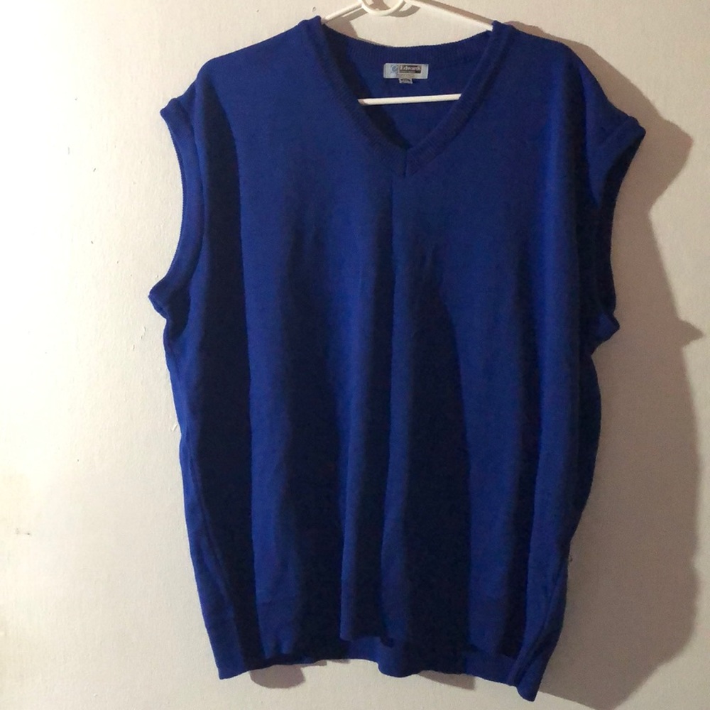 Blue Sweater Vest Top